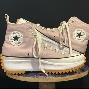 Converse Pink Run Star Hike High-Top Sneakers